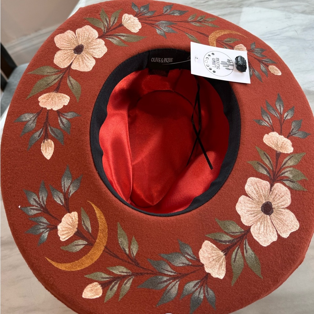 Luna Bloom Red Custom Floral Hat